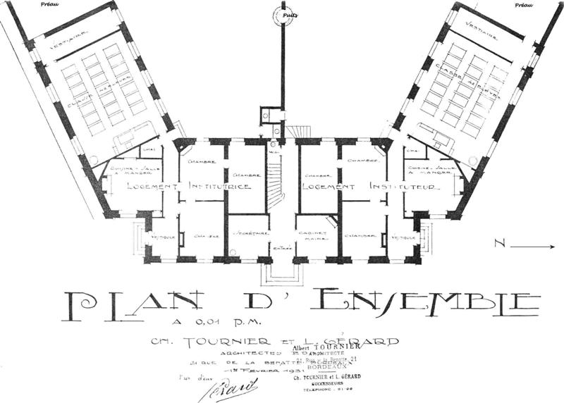 plan mairie cole 1902