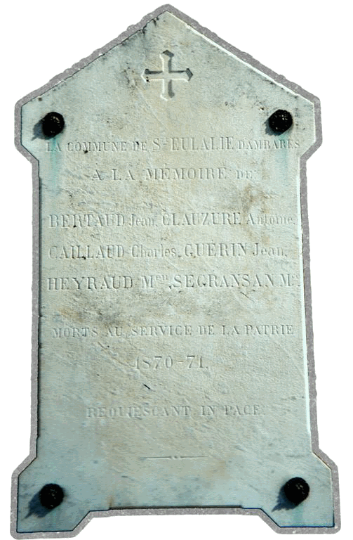 plaque commmorative